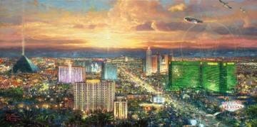 Viva Las Vegas Thomas Kinkade Pinturas al óleo